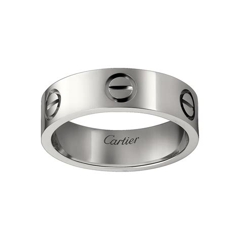 cartier love silver|silver Cartier rings love collection.